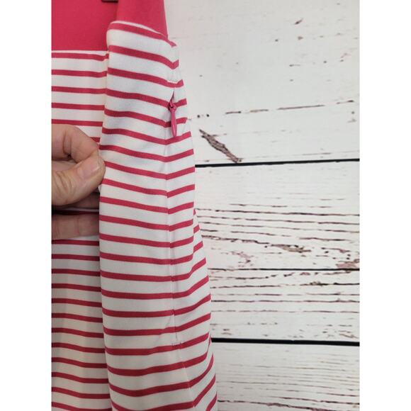 Chico's Zenergy Mini Skort Tennis Pink UPF Knit Striped Lightweight Size 1 (M) - Picture 7 of 10